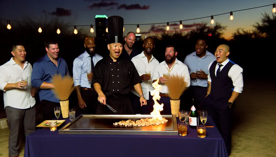 hibachi bachelor party dinner